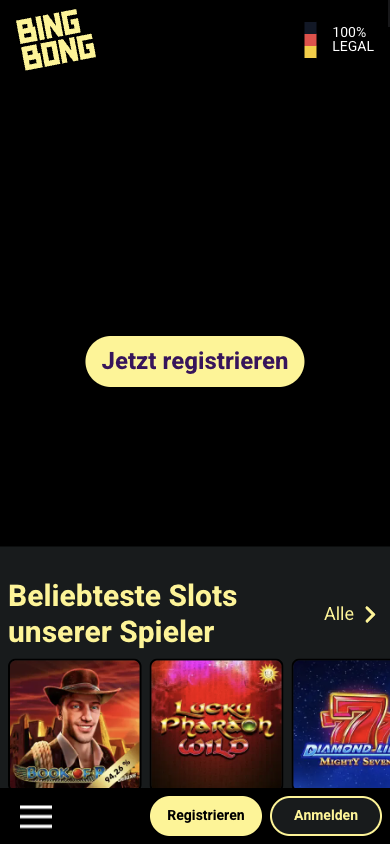Offizielle mobile BingBong-Startseite